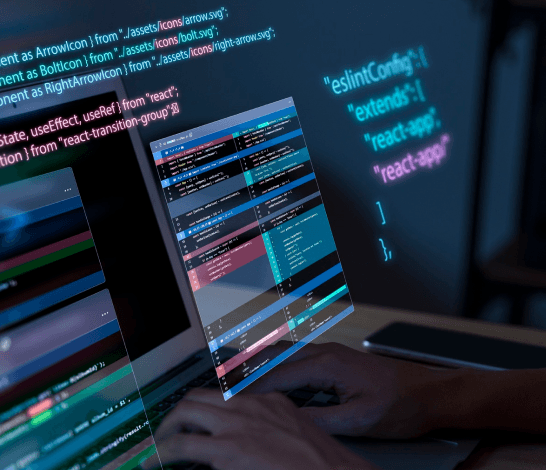 Custom software development illustration